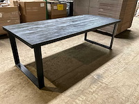 Mahom 240x100 upoot mangohout eetkamertafel - afbeelding 9 van  13
