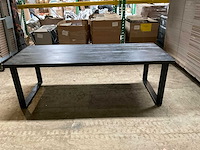 Mahom 240x100 upoot mangohout eetkamertafel - afbeelding 10 van  13
