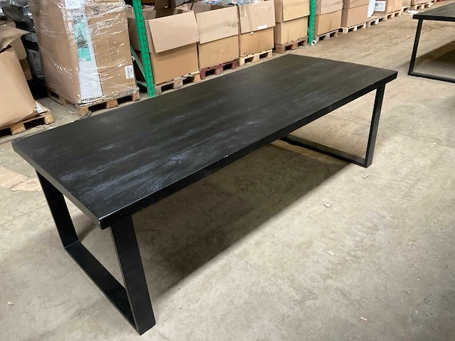 Mahom 240x100 upoot mangohout eetkamertafel - afbeelding 12 van  13