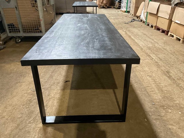 Mahom 280x100 upoot mangohout eetkamertafel - afbeelding 8 van  14