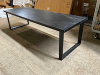 Mahom 280x100 upoot mangohout eetkamertafel - afbeelding 10 van  14