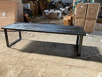 Mahom 280x100 upoot mangohout eetkamertafel - afbeelding 3 van  7