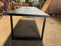 Mahom 280x100 upoot mangohout eetkamertafel - afbeelding 5 van  7