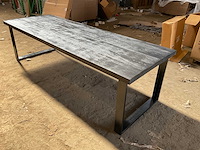 Mahom 280x100 upoot mangohout eetkamertafel - afbeelding 2 van  7