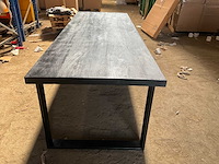 Mahom 280x100 upoot mangohout eetkamertafel - afbeelding 4 van  7