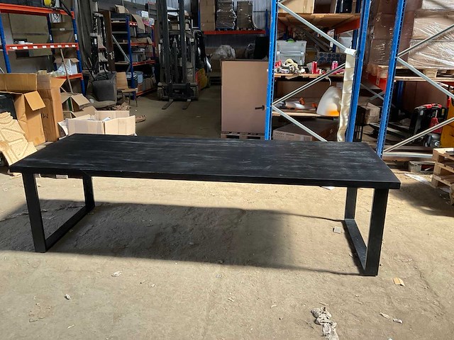 Mahom 280x100 upoot mangohout eetkamertafel - afbeelding 6 van  7
