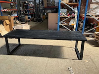 Mahom 280x100 upoot mangohout eetkamertafel - afbeelding 6 van  7