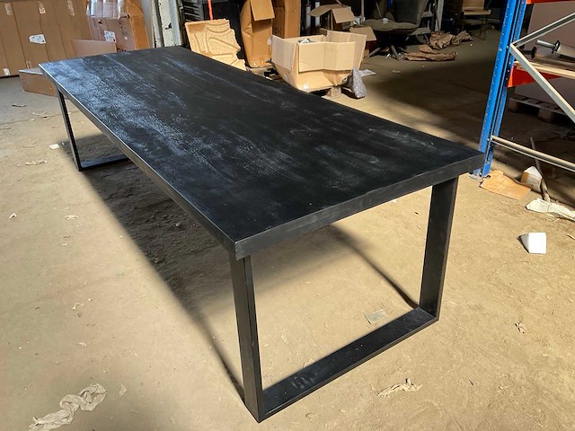 Mahom 280x100 upoot mangohout eetkamertafel - afbeelding 7 van  7