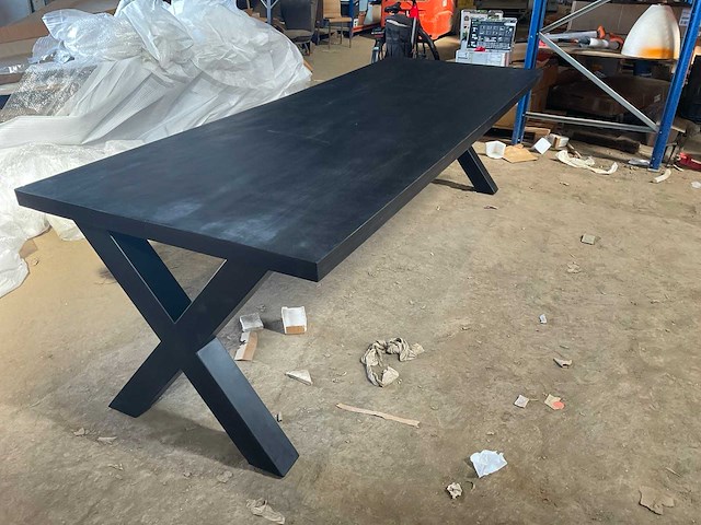 Mahom 280x100 xpoot mangohout eetkamertafel - afbeelding 8 van  11