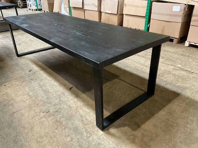 Mahom 300x100 upoot mangohout eetkamertafel - afbeelding 7 van  14