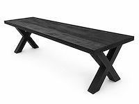Mahom 300x100 xpoot mangohout eetkamertafel - afbeelding 1 van  11