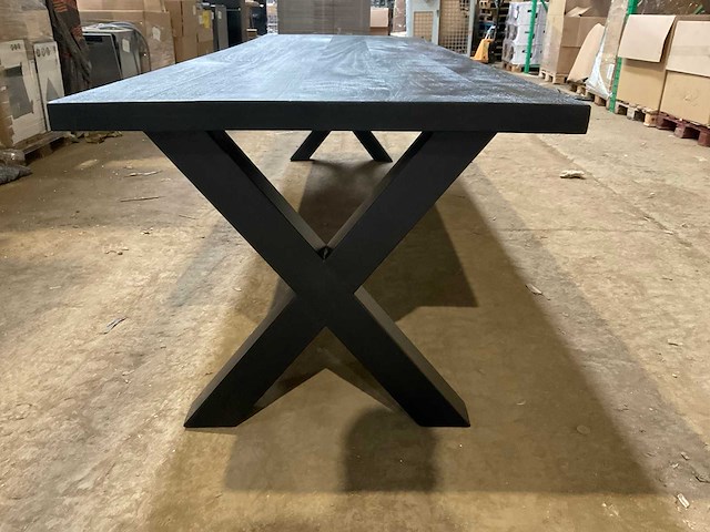 Mahom 300x100 xpoot mangohout eetkamertafel - afbeelding 6 van  11