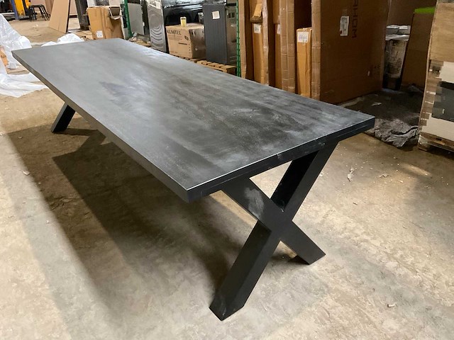 Mahom 300x100 xpoot mangohout eetkamertafel - afbeelding 5 van  7