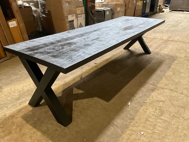 Mahom 300x100 xpoot mangohout eetkamertafel - afbeelding 5 van  9