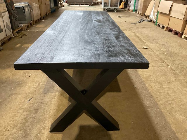 Mahom 300x100 xpoot mangohout eetkamertafel - afbeelding 2 van  7