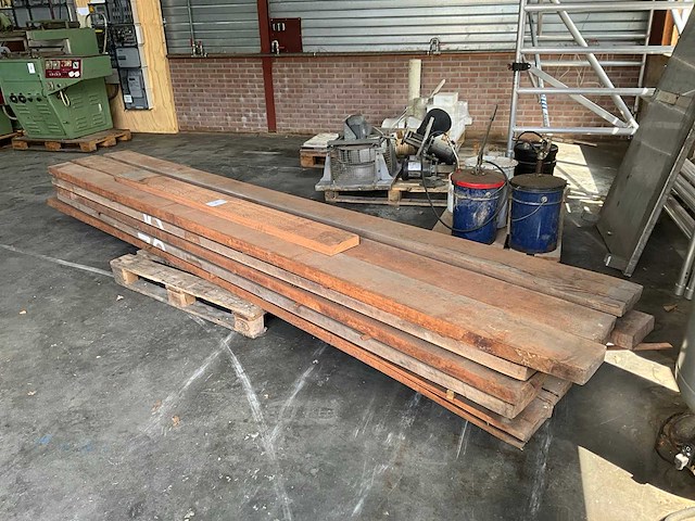 Mahonie houten plank (5,5x170mm) (15x) - afbeelding 1 van  7