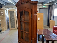 Mahoniehouten hoekkast - afbeelding 2 van  5