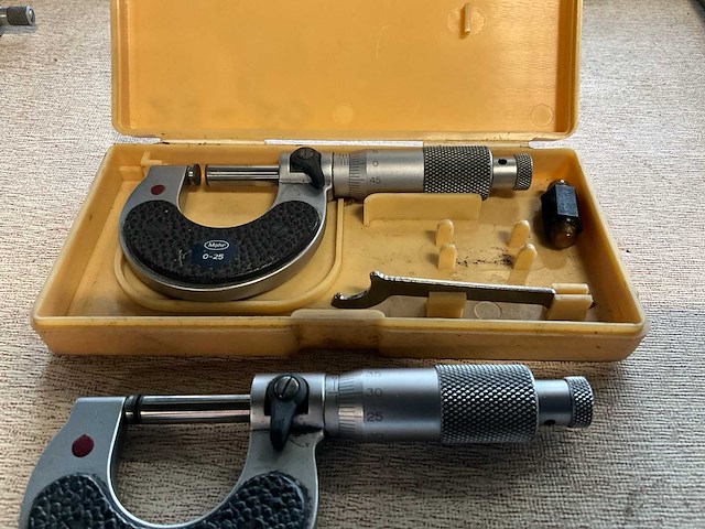 Mahr 0-25 buitenmaat micrometer (3x) - afbeelding 3 van  3