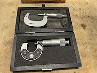 Mahr/mitutoyo 0,01 buitenmaat micrometer (2x) - afbeelding 1 van  5