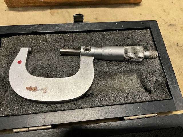 Mahr/mitutoyo 0,01 buitenmaat micrometer (2x) - afbeelding 3 van  5