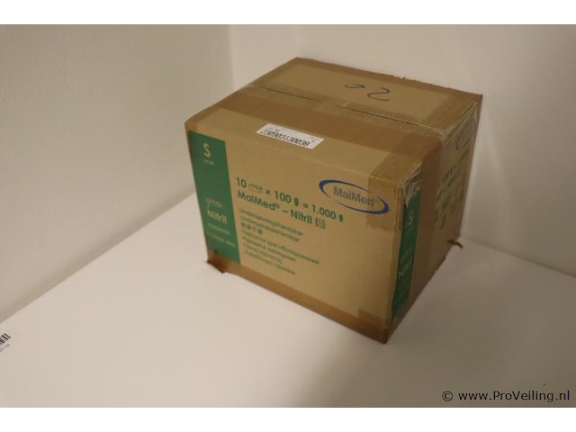 Maimed nitril bio onderzoekshandschoenen 74477 - maat s - afbeelding 1 van  5