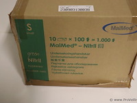 Maimed onderzoekshandschoen nitril bio 74477 - maat s - afbeelding 2 van  5