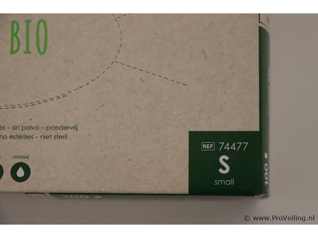 Maimed onderzoekshandschoen nitril bio 74477 - maat s - afbeelding 4 van  5