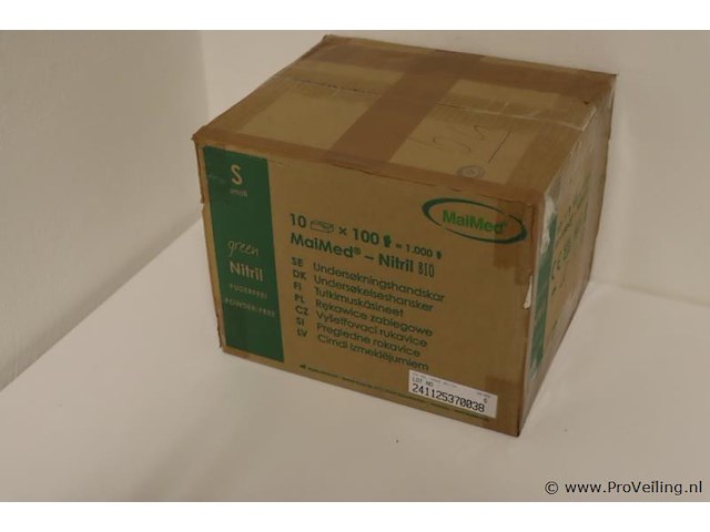 Maimed onderzoekshandschoenen nitril bio 74477 - maat s - afbeelding 1 van  6