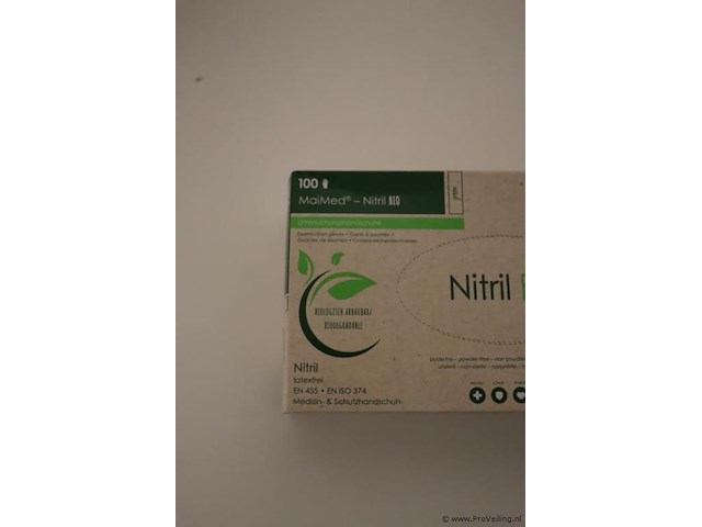 Maimed onderzoekshandschoenen nitril bio 74477 - maat s - afbeelding 4 van  6