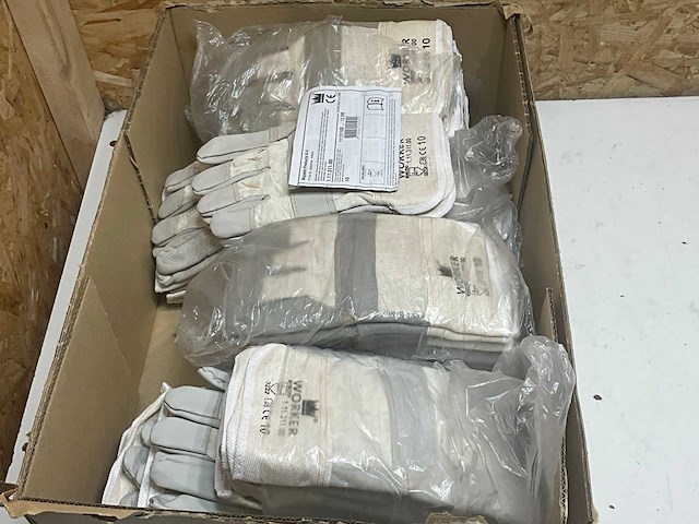 Majestic worker 11.311 werkhandschoen deels leer (40x) - afbeelding 4 van  4