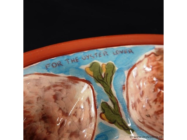 Majolica oesterschaal - afbeelding 4 van  5