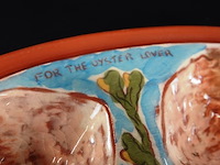 Majolica oesterschaal - afbeelding 4 van  5