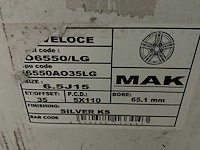 Mak veloce velg (4x) - afbeelding 4 van  5