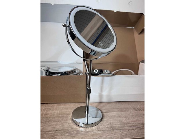 Make-up-/scheerspiegel met led-ring (25x) - afbeelding 4 van  6