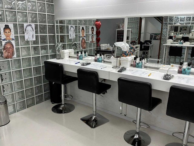 Make-up tafel met spiegel (6x) - afbeelding 2 van  7