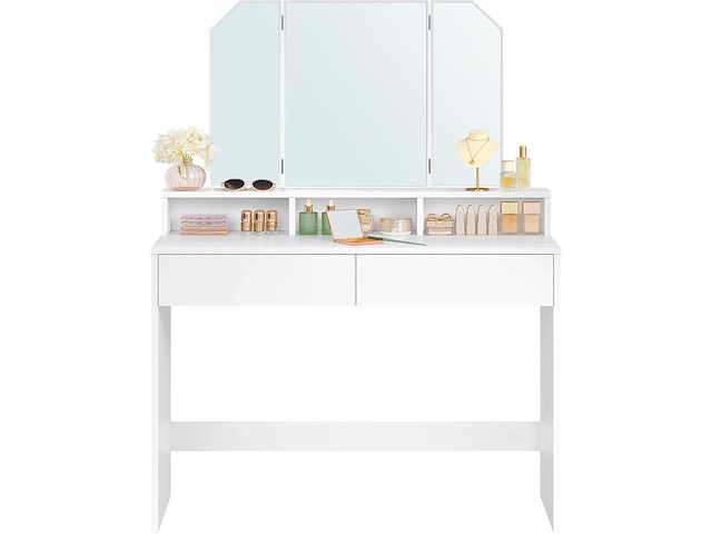 Make-up tafel met spiegel, vasagle - afbeelding 1 van  3
