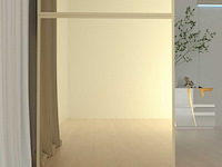 Make up tafel vonato, kaptafel met spiegel en kruk, hoogglans goud - afbeelding 6 van  12