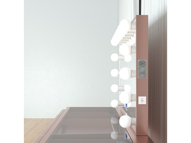 Make-up tafel vonato, roseaura, hoogglans roze - afbeelding 4 van  12