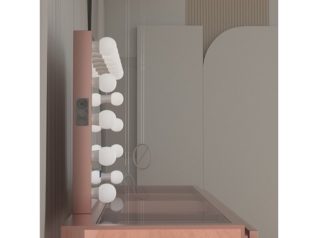 Make-up tafel vonato, roseaura, hoogglans roze - afbeelding 6 van  12