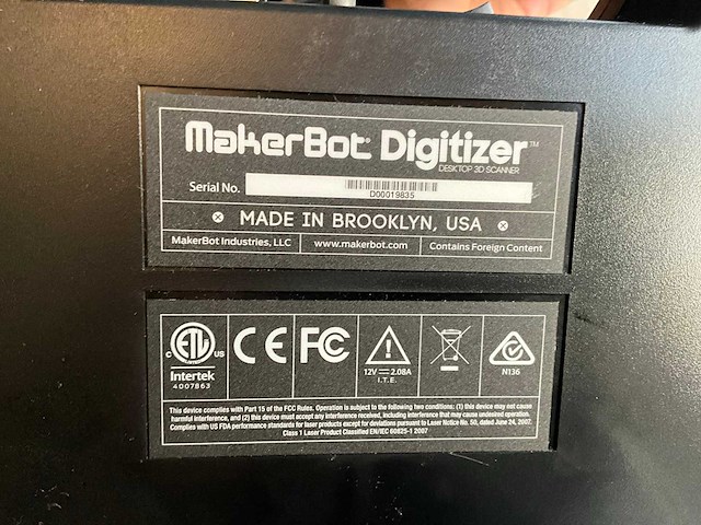 Makerbot digitizer desktop 3d scanner - afbeelding 6 van  6