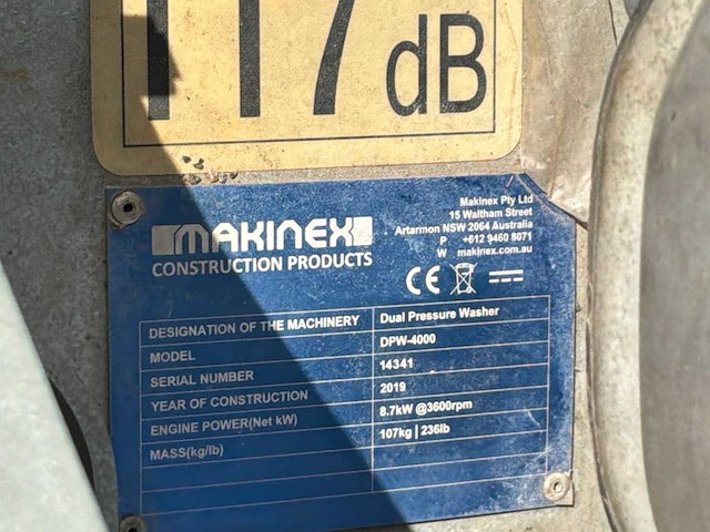 Makinex dpw-4000 hogedrukreiniger / terrasreiniger - afbeelding 7 van  15