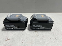 Makita - 3ah 18v - batteries and chargers (2x) - afbeelding 1 van  3