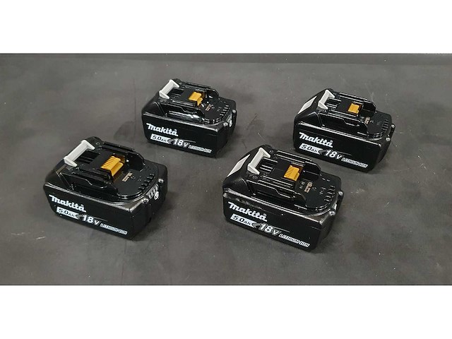 Makita - bl1850b - li-ion accu 5.0ah (4x) - afbeelding 1 van  1