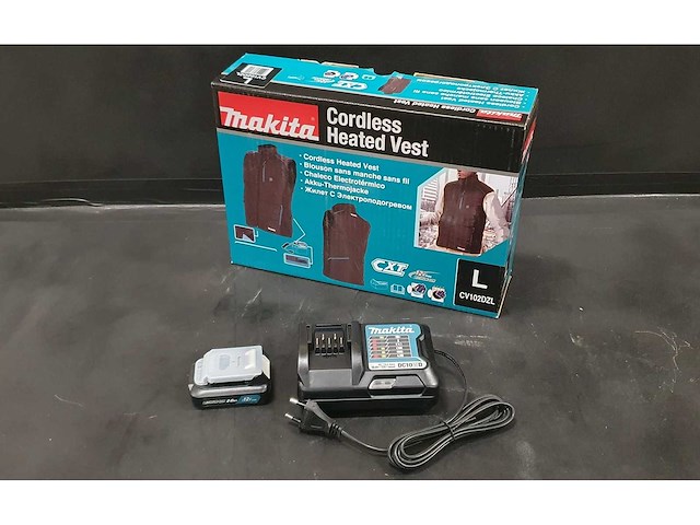 Makita - cv102dzl - verwarmd vest body 2xl - afbeelding 1 van  1