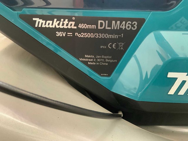 Makita - dlm463 - grasmaaier met 2x 18v accu en 1x lader - afbeelding 11 van  14