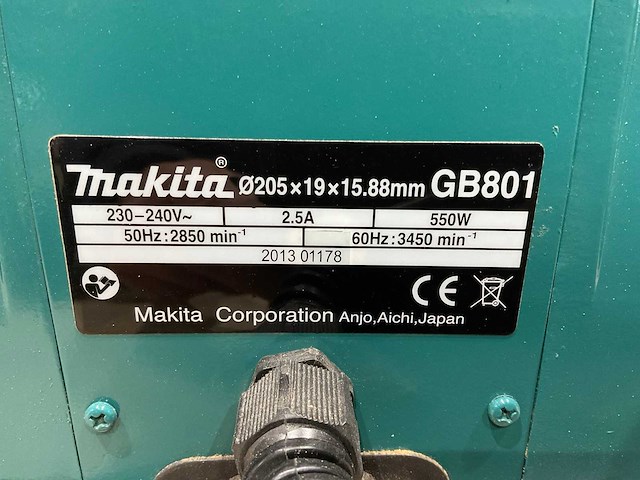 Makita - gb801 - dubbele slijpmachine - afbeelding 6 van  7