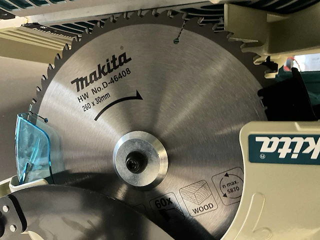 Makita - lf1000 230v/260mm- afkort- tafelzaag - afbeelding 5 van  6