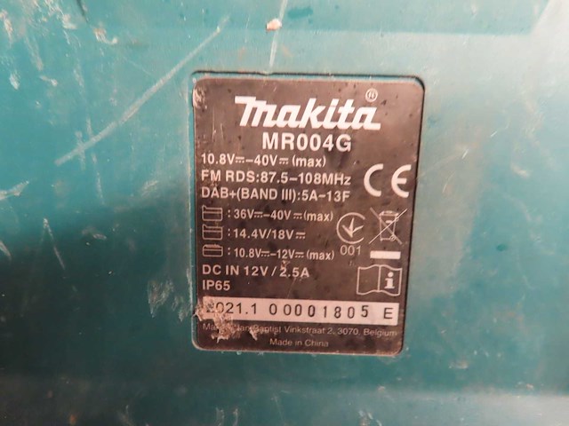 Makita - mr004g - accu bouwradio - afbeelding 3 van  3