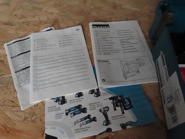 Makita - pt354djz - accu tacker - afbeelding 5 van  6