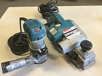 Makita 1100 schaafmachine (2x) - afbeelding 1 van  5